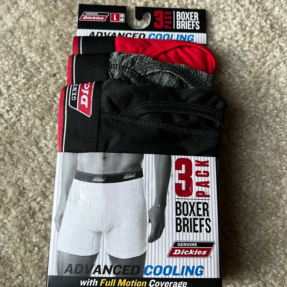 Dickies boxer briefs 3pk black grey red - Picture 7 of 10